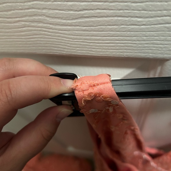 NWT Mac duggal dress size 12. Beautiful beading and coral color - Picture 9 of 11